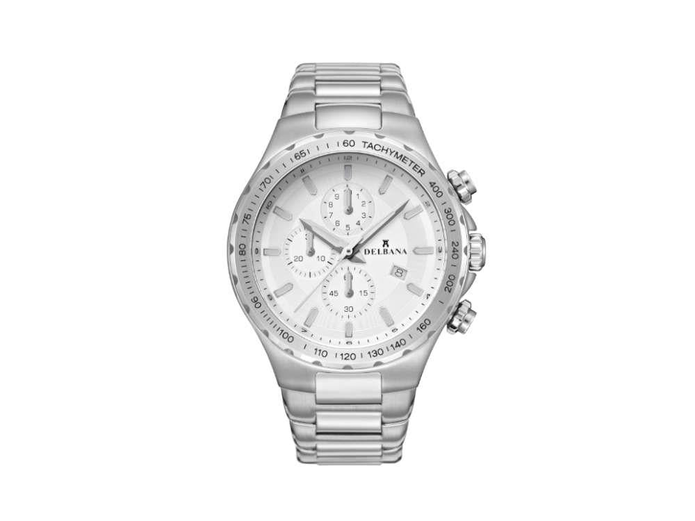 Montre à Quartz Delbana Sports Barcelona, Argent, 44 mm, 41702.674.6.061