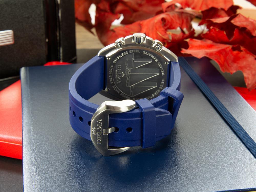 Montre à Quartz Delma Racing Oceanmaster, Chrono, Noir, 44 mm,  41501.678.6.048