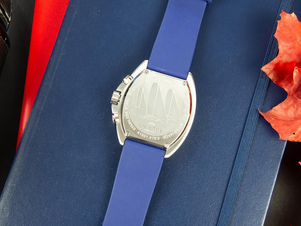 Montre à Quartz Delma Racing Oceanmaster, Chrono, Noir, 44 mm,  41501.678.6.048