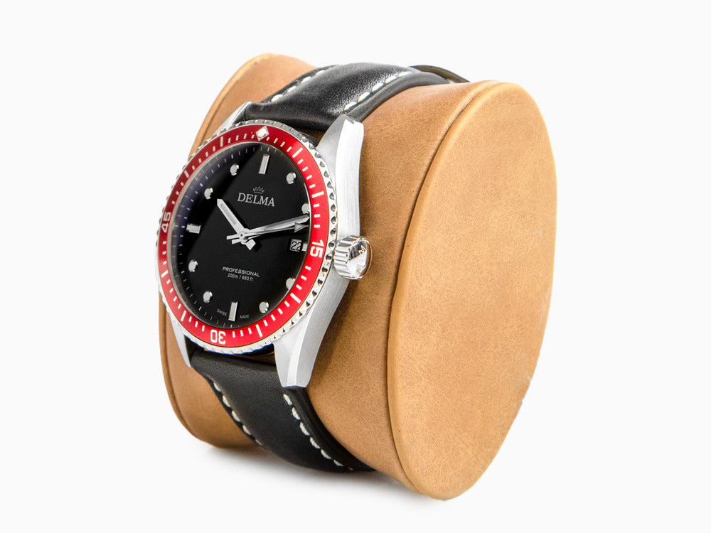 Montre à Quartz Delma Diver Cayman, Noir, 42 mm, 20 atm, 41601.708.6.036
