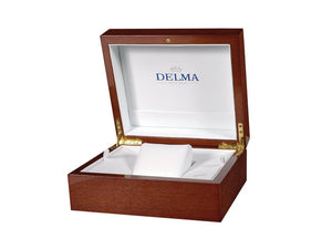 Montre Automatique Delma Heritage Chronograph, Bleu, 43 mm, 41601.728.6.041