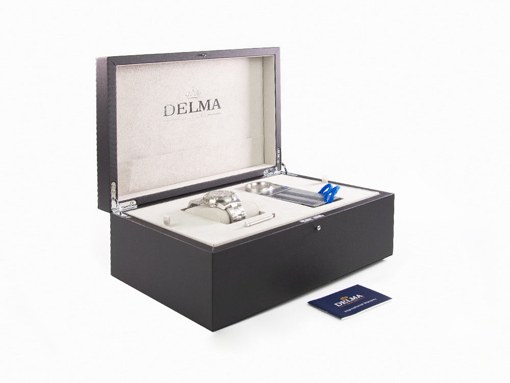 Montre Automatique Delma Diver Quattro, Noir, Edition Limitée, 41701.744.6.038