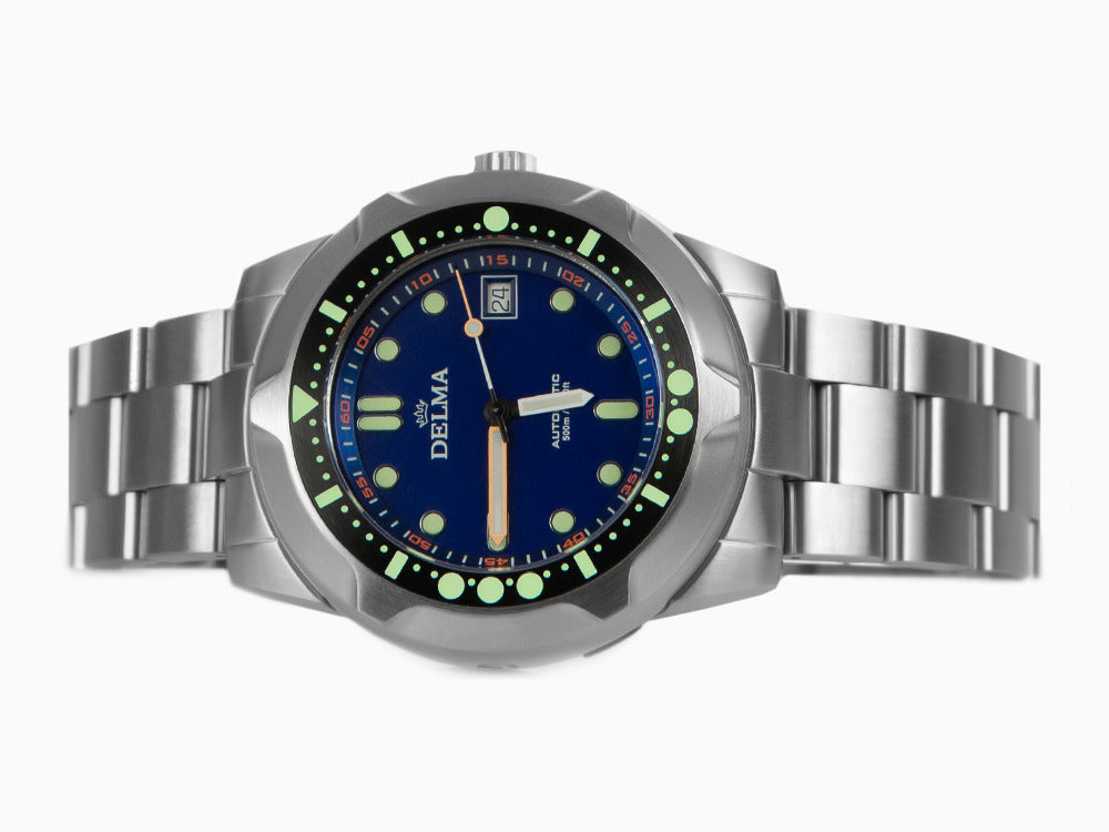 Montre Automatique Delma Diver Quattro, Bleu, Edition Limitée, 41701.744.6.048