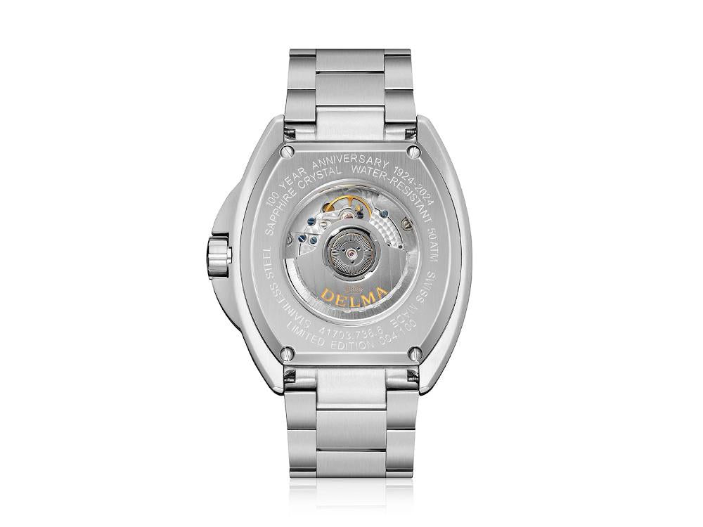 Montre Automatique Delma Shell Star Big Date, Bleu, 44 mm, 41703.736.6.041