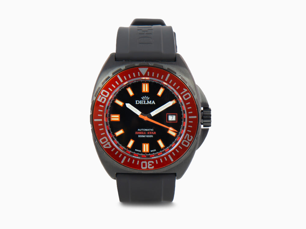 Montre Automatique Delma Diver Shell Star Black Tag, Ed Limitée, 44501.670.6.151