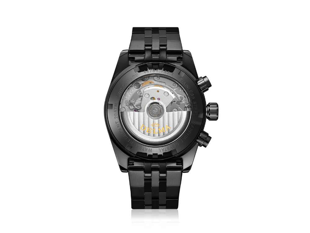 Montre Automatique Delma Montego Black Edition, DLC, Noir, 42mm, 44701.732.6.033