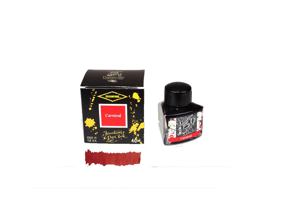 Encrier Diamine 1864 Carnival, 150 Anniversaire, 40ml, Verre
