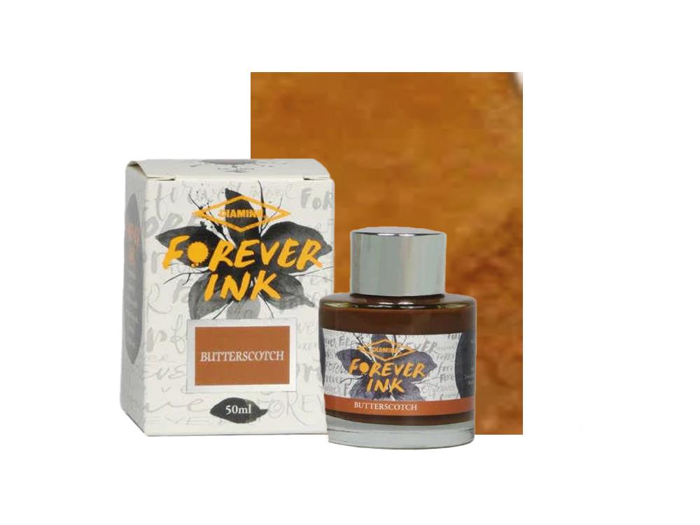 Encrier Diamine Forever Ink - Encre permanente Butterscotch, Marron