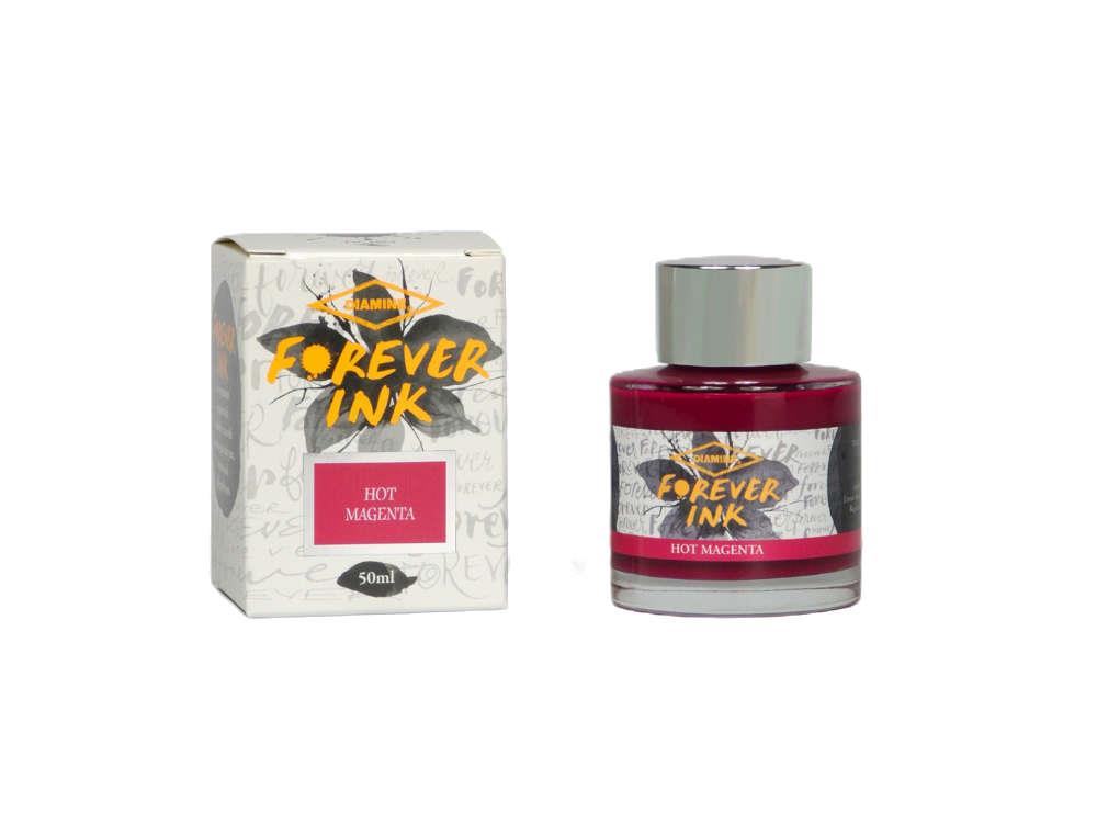 Encrier Diamine Forever Ink Collection- Encre permanente Hot Magenta, Rose, 50ml