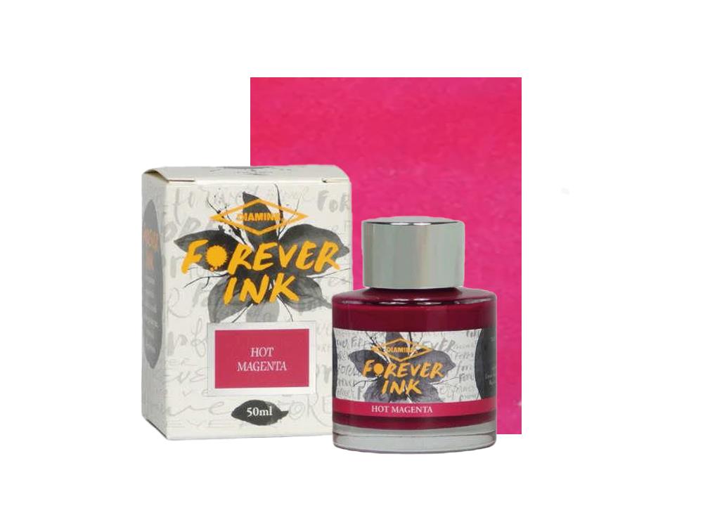 Encrier Diamine Forever Ink Collection- Encre permanente Hot Magenta, Rose, 50ml