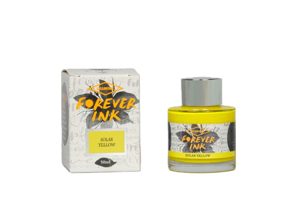 Encrier Diamine Forever Ink Collection- Encre permanente Solar Yellow, Jaune