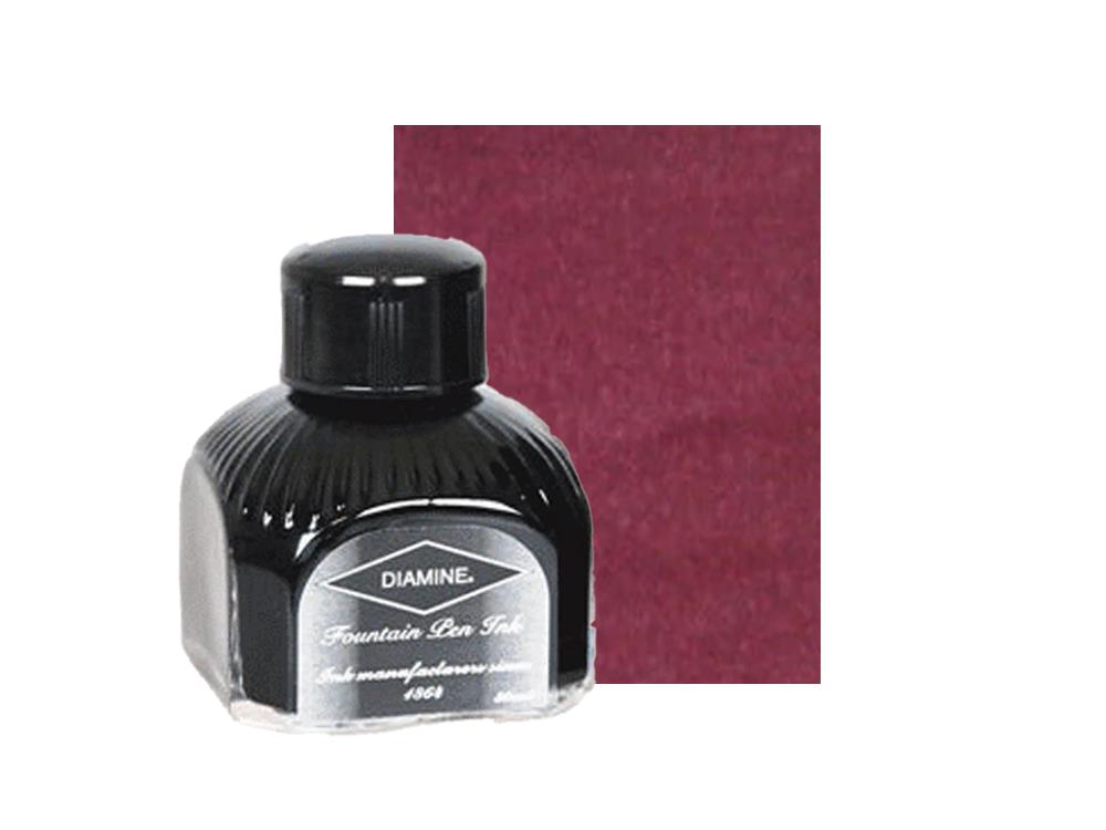 Encrier Diamine, 80ml., Tyrian Purple, Bouteille en verre italien