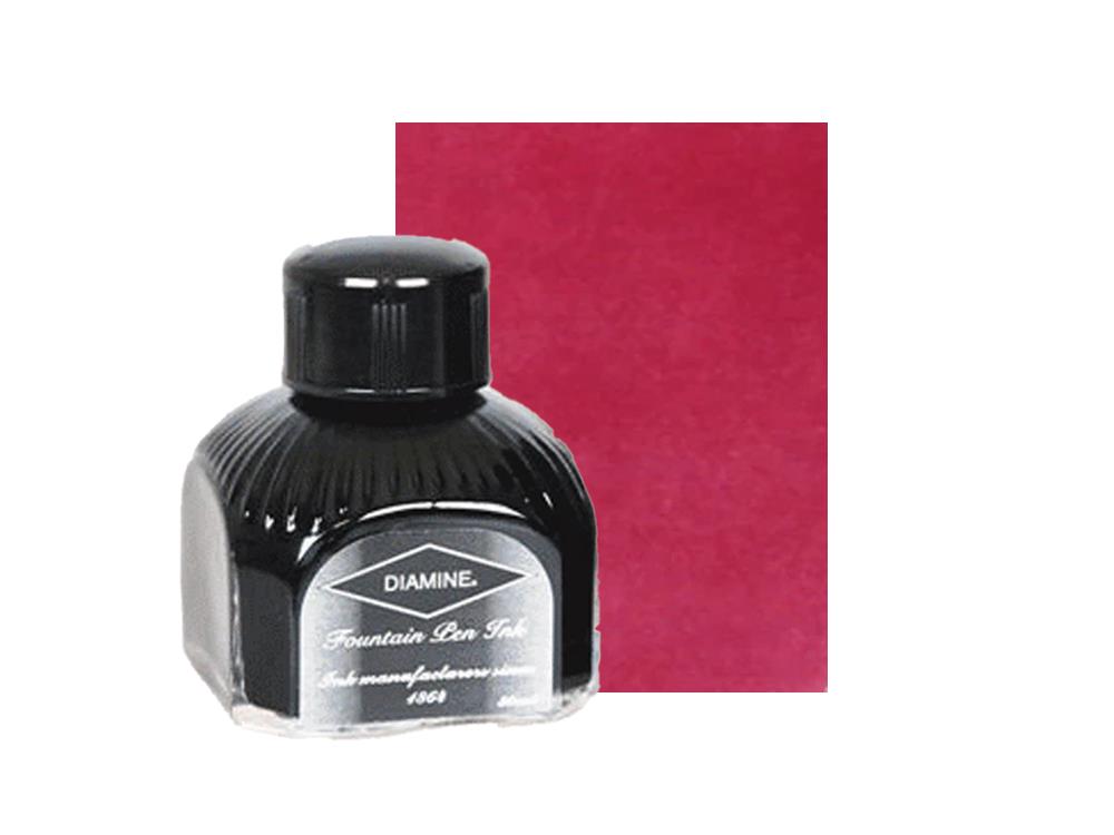 Encrier Diamine Amaranth, 80ml.,  Bouteille en verre italien
