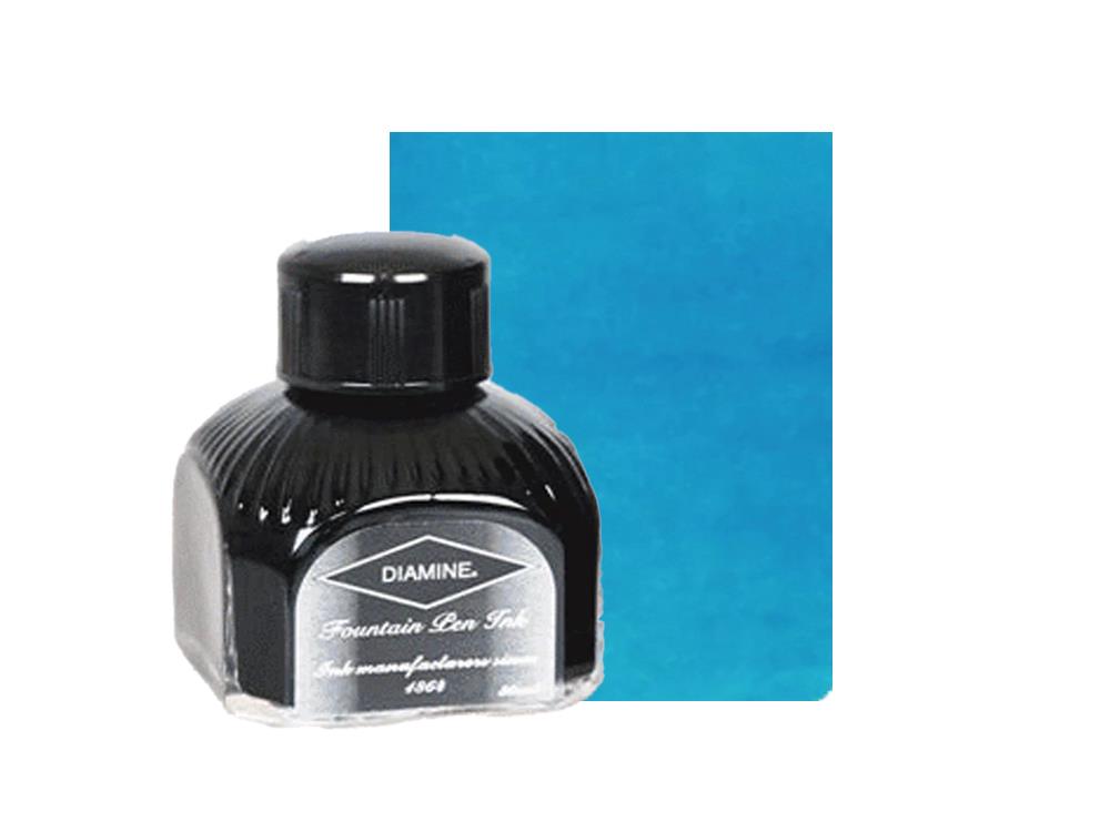 Encrier Diamine Aqua Blue, 80ml.,  Bouteille en verre italien