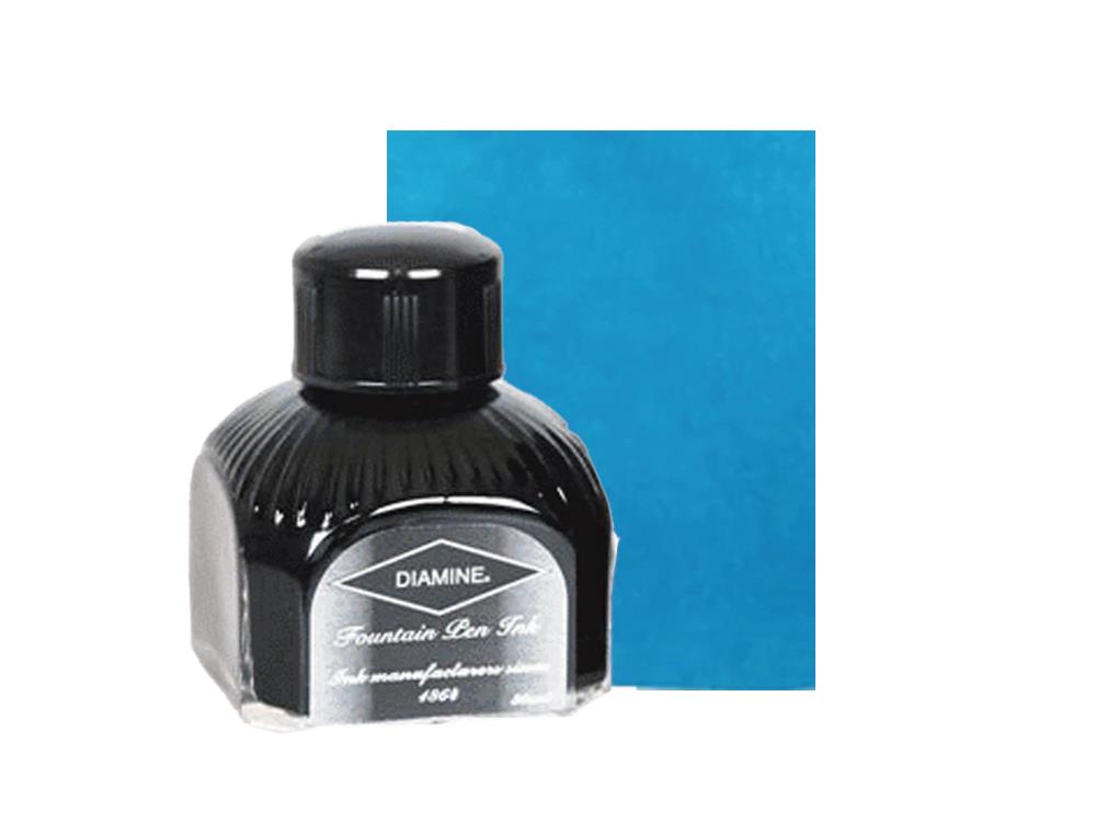 Encrier Diamine Aqua Lagoon, 80ml, Aqua Lagoon, Bouteille en verre italien