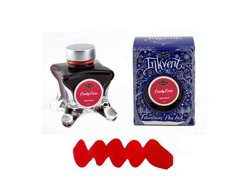 Encrier Diamine Candy Cane, Ink Vent Blue, 50ml, Rouge