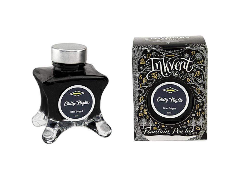 Encrier Diamine Ink Vent Black Star Bright Chilly Nights, 50ml, Noir