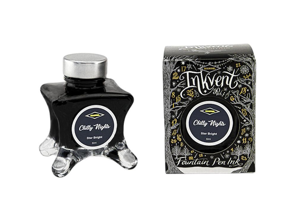 Encrier Diamine Ink Vent Black Star Bright Chilly Nights, 50ml, Noir