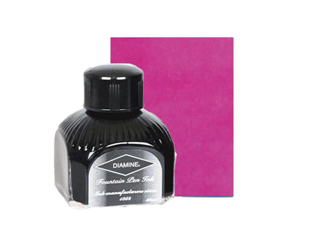 Encrier Diamine, 80ml., Claret, Bouteille en verre italien