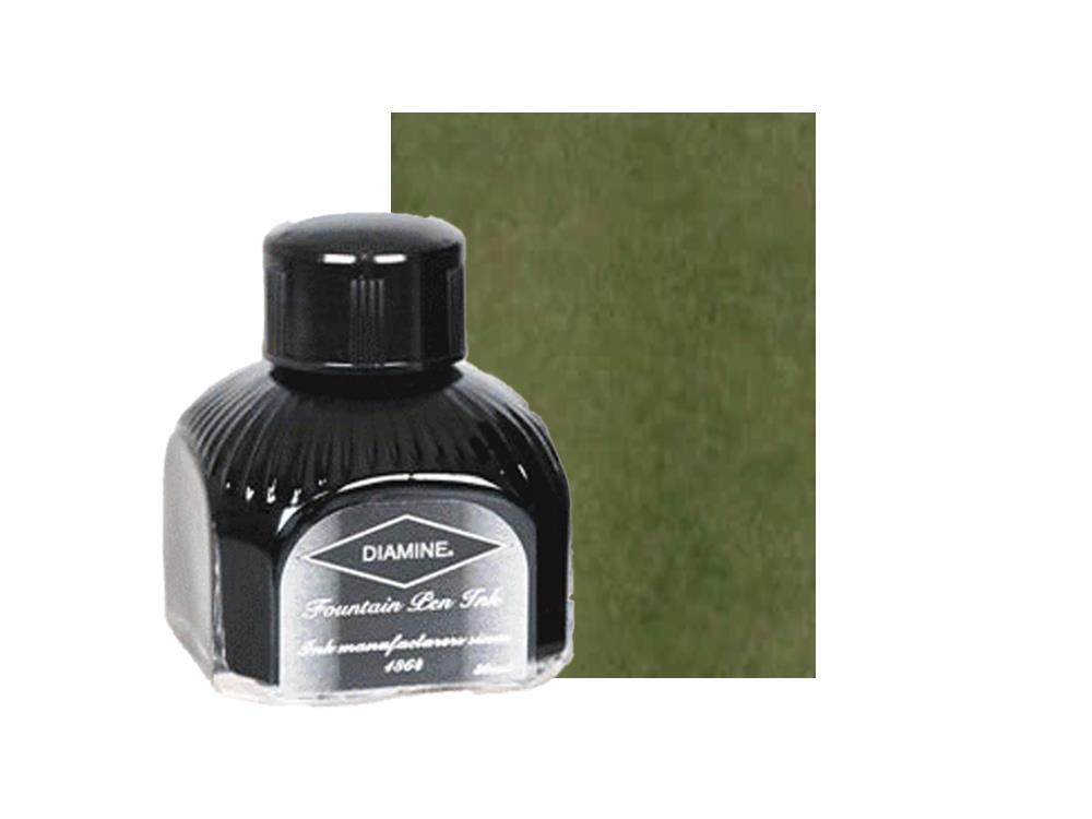 Encrier Diamine, 80ml, Classic Green, Bouteille en verre italien