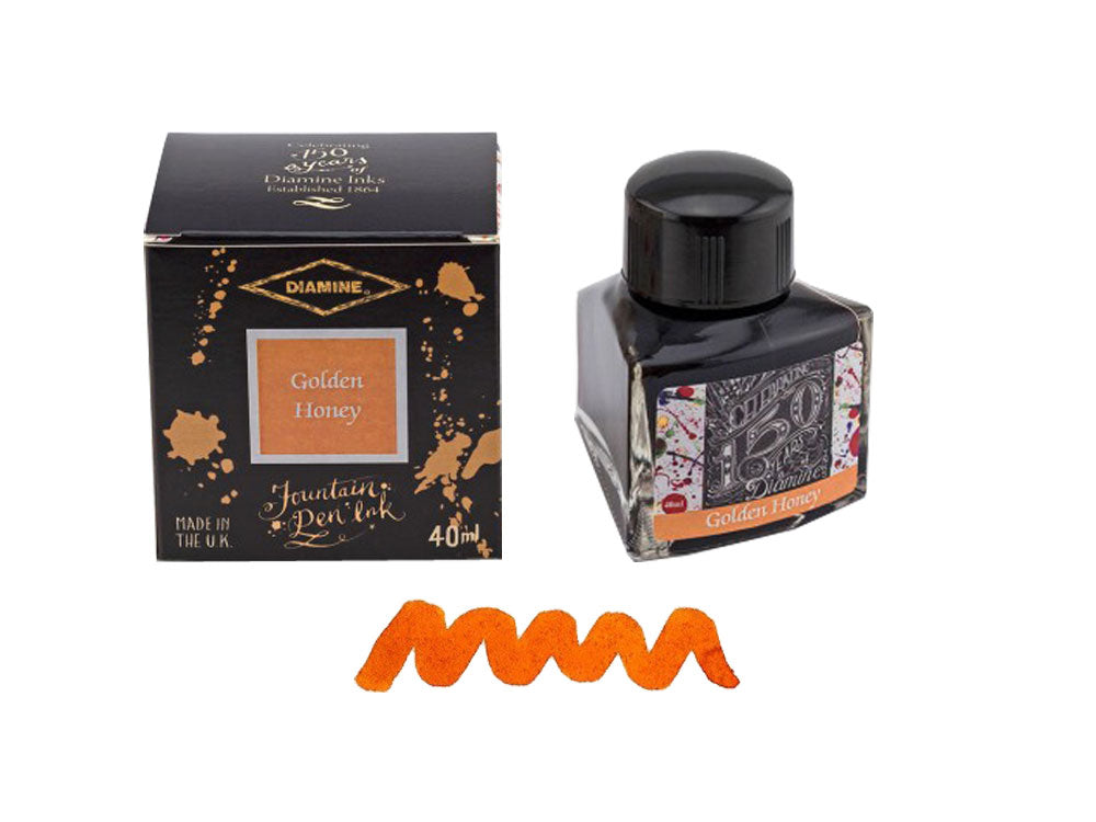 Encrier Diamine, 40ml., Golden Honey, Verre