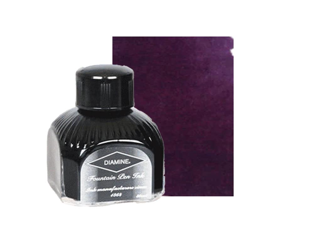 Encrier Diamine, 80ml., Grape, Bouteille en verre italien