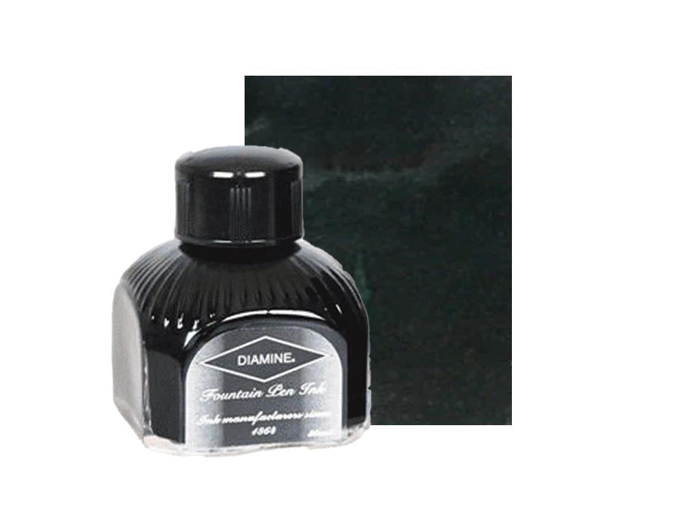 Encrier Diamine, 80ml., Graphite, Bouteille en verre italien