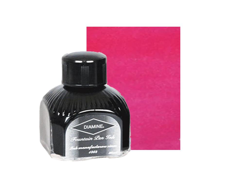 Encrier Diamine, 80ml., Hope Pink, Bouteille en verre italien