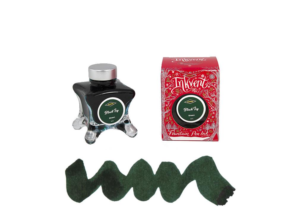 Encrier Diamine Black Ivy Ink Vent Red, 50ml, Vert, Verre