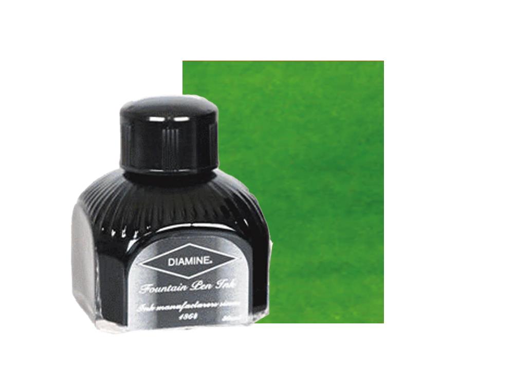 Encrier Diamine, 80ml., Kelly Green, Bouteille en verre italien