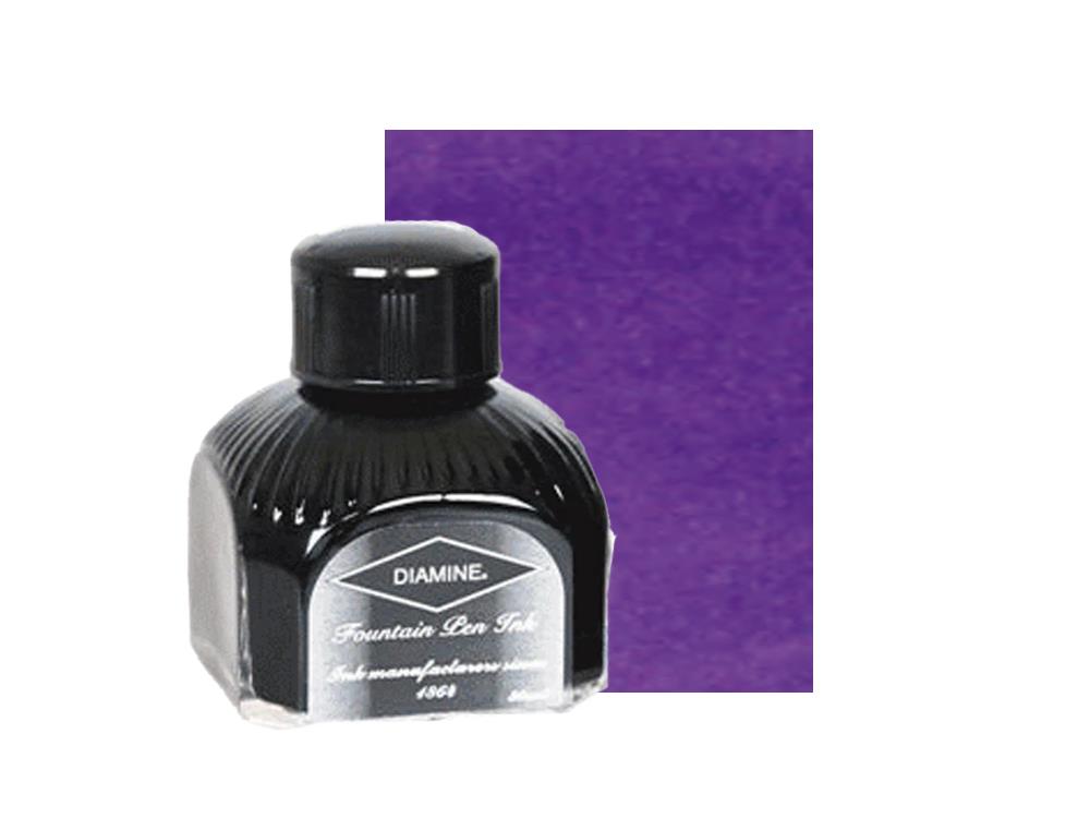 Encrier Diamine, 80ml., Lavender, Bouteille en verre italien