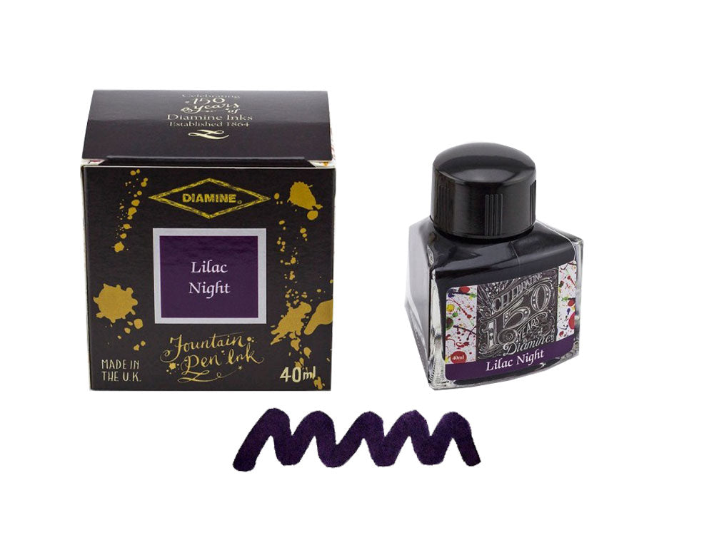 Encrier Diamine, 40ml., Lilac Night, Verre