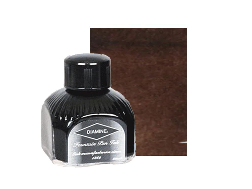 Encrier Diamine, 80ml., Macassar, Bouteille en verre italien
