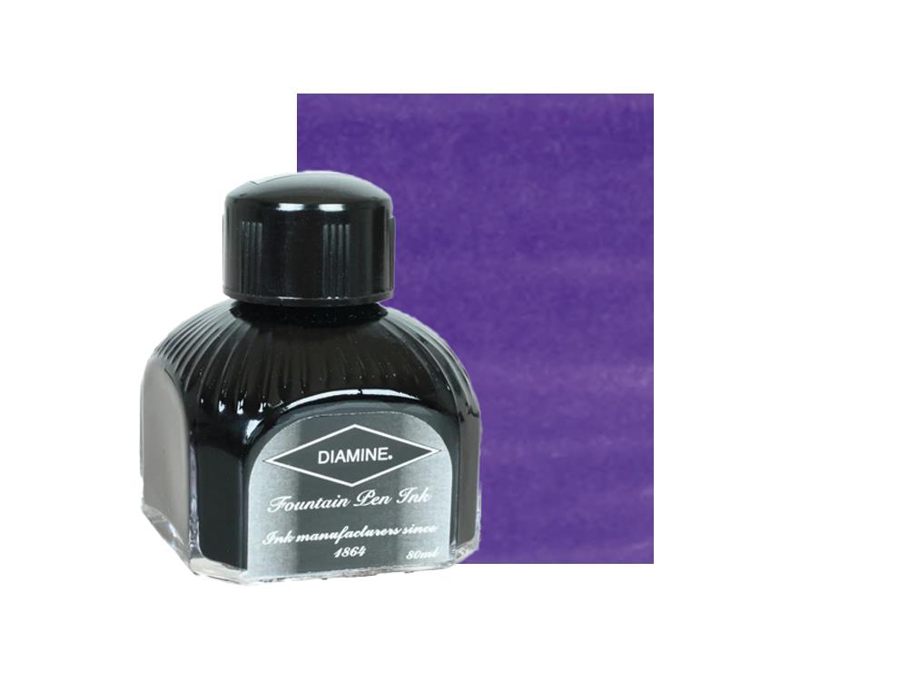Encrier Diamine, 80ml., Majestic Purple, Bouteille en verre italien