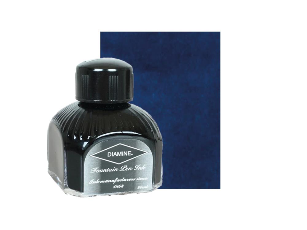 Encrier Diamine, 80ml., Midnight, Bouteille en verre italien