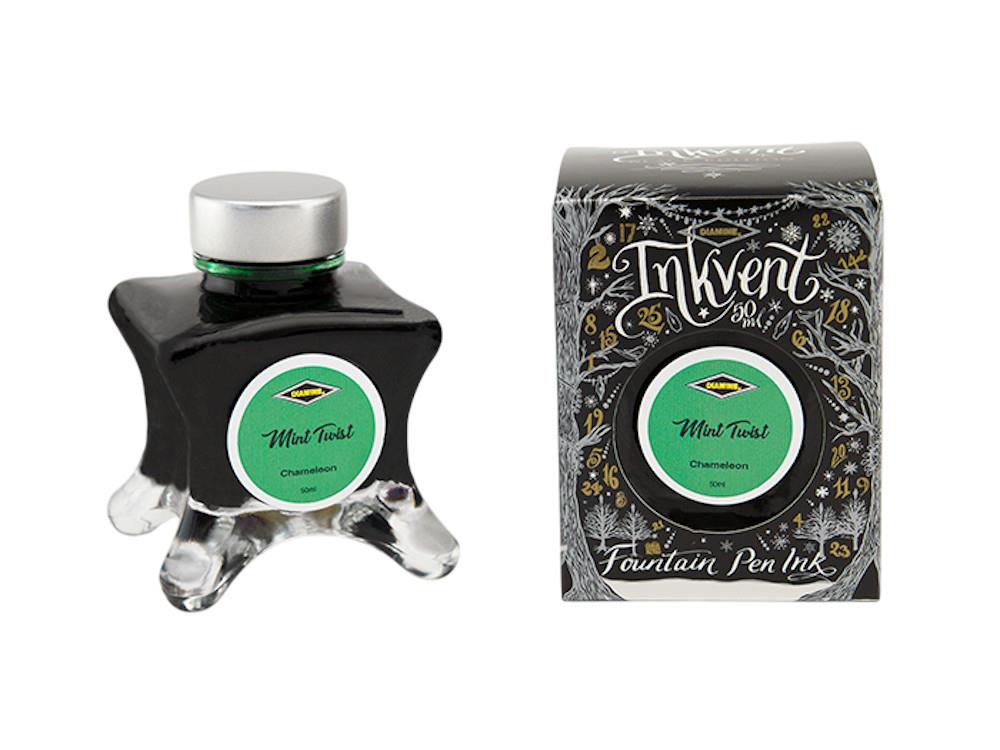 Encrier Diamine Ink Vent Black Chamaelon Mint Twist, 50ml, Vert