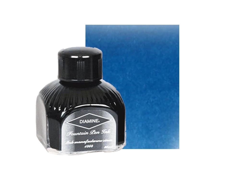 Encrier Diamine Misty Blue, 80ml.,  Bouteille en verre italien
