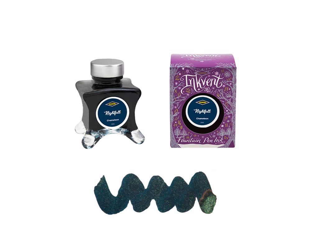 Encrier Diamine Moon Beam Ink Vent Purple, 50ml, Chamaleon, Bleu