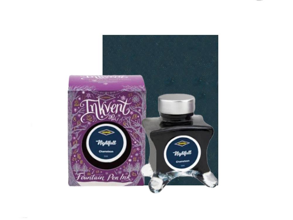 Encrier Diamine Nightfall Ink Vent Purple, 50ml, Chamaleon, Bleu
