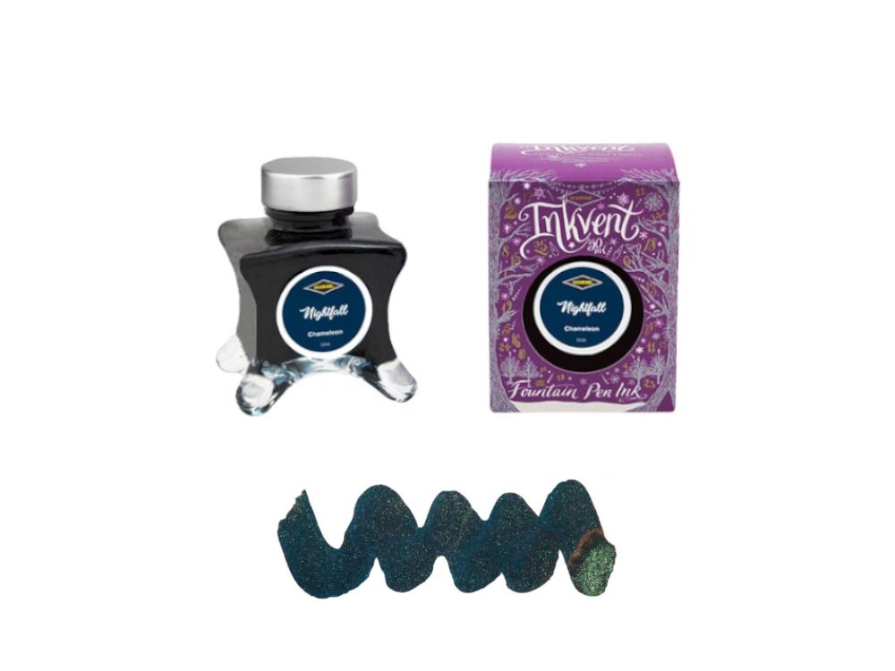 Encrier Diamine Nightfall Ink Vent Purple, 50ml, Chamaleon, Bleu