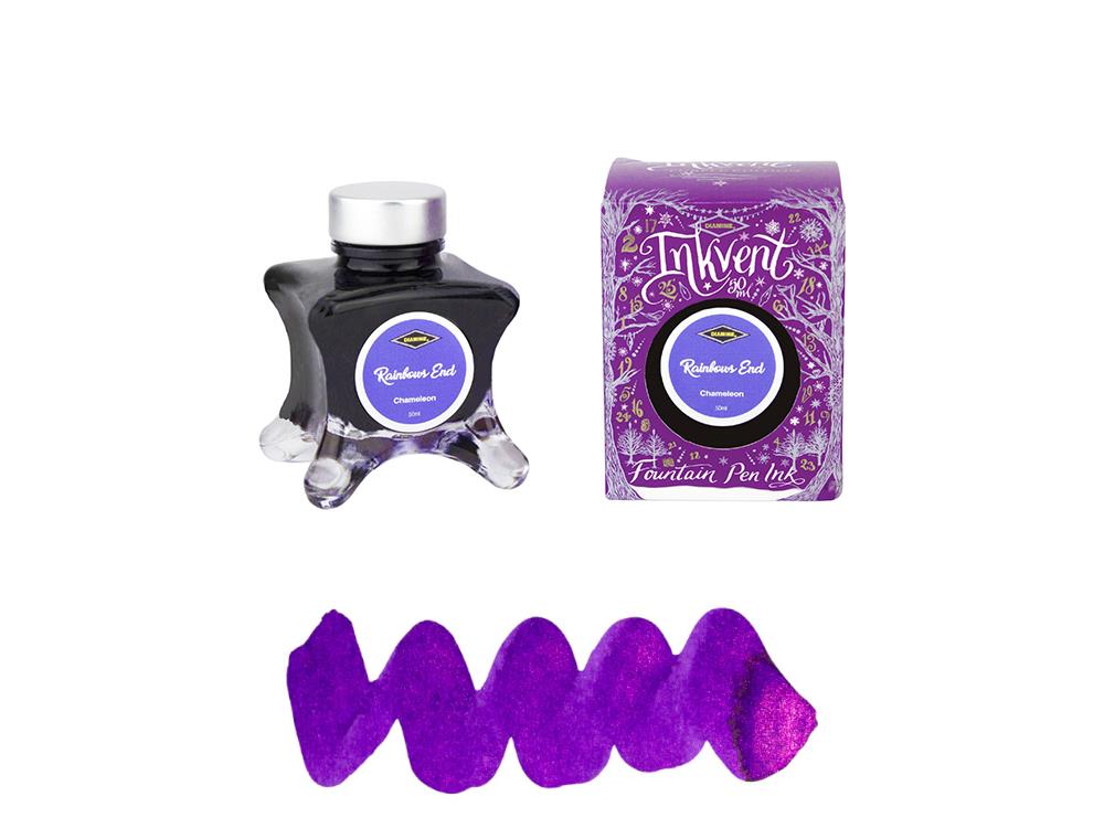 Encrier Diamine Rainbows End Ink Vent Purple, 50ml, Chamaleon, Violet