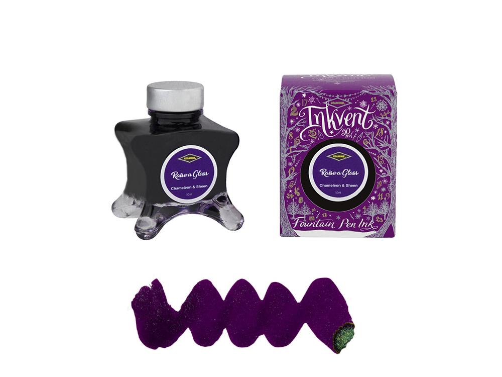 Encrier Diamine Raise a Glass Ink Vent Purple, 50ml, Chamaleon