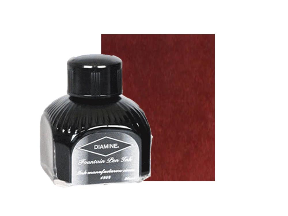 Encrier Diamine, 80ml., Rustic Brown, Bouteille en verre italien