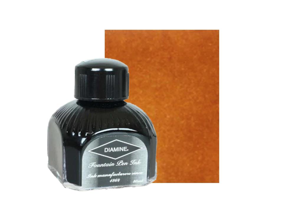 Encrier Diamine, 80ml., Sepia, Bouteille en verre italien