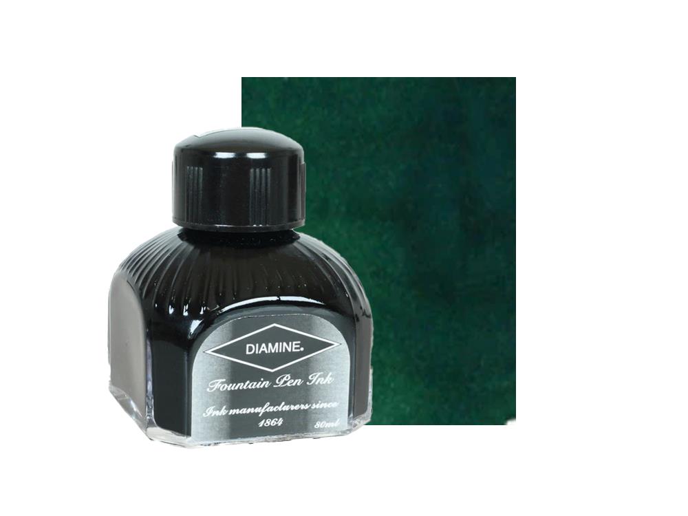 Encrier Diamine Sherwood Green, 80ml, Bouteille en verre italien