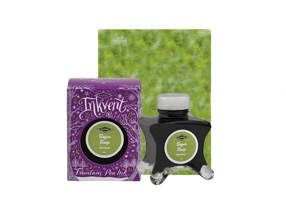 Encrier Diamine Sugar Snap Ink Vent Purple, 50ml, Shimmer, Vert