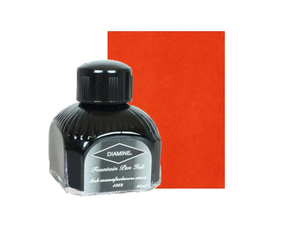 Encrier Diamine, 80ml., Sunset, Bouteille en verre italien