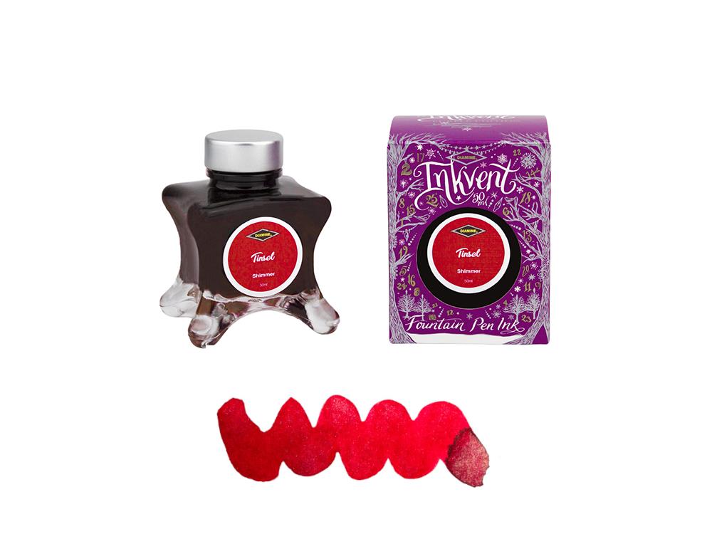 Encrier Diamine Tinsel Ink Vent Purple, 50ml, Shimmer, Rot