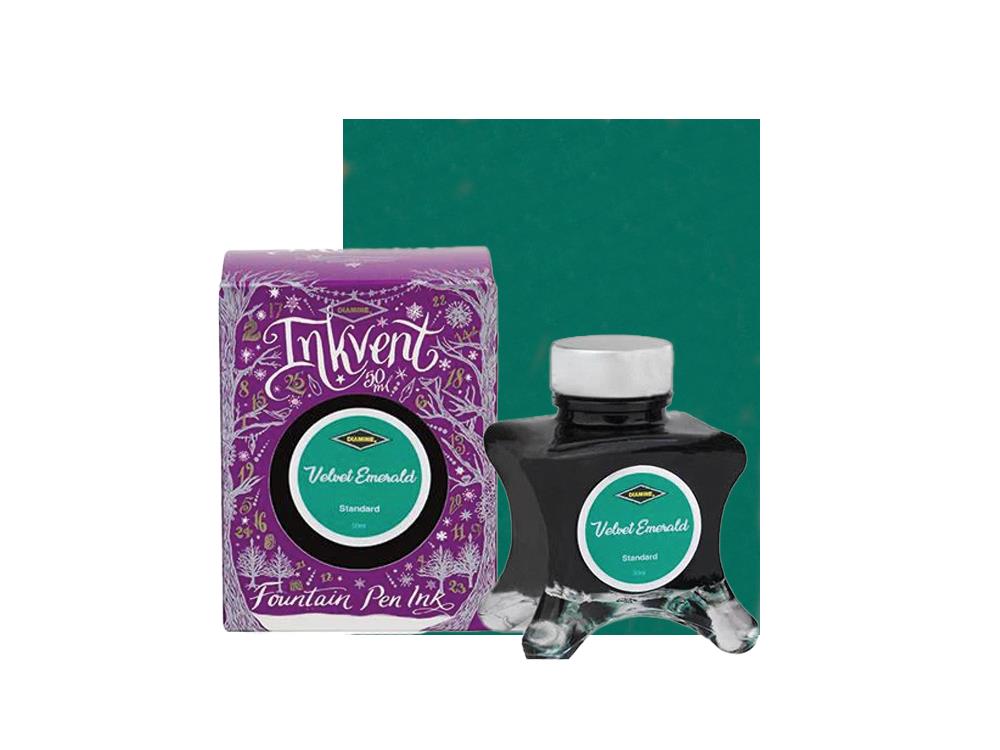 Encrier Diamine Velvet Emerald Ink Vent Purple, 50ml, Standard, Vert
