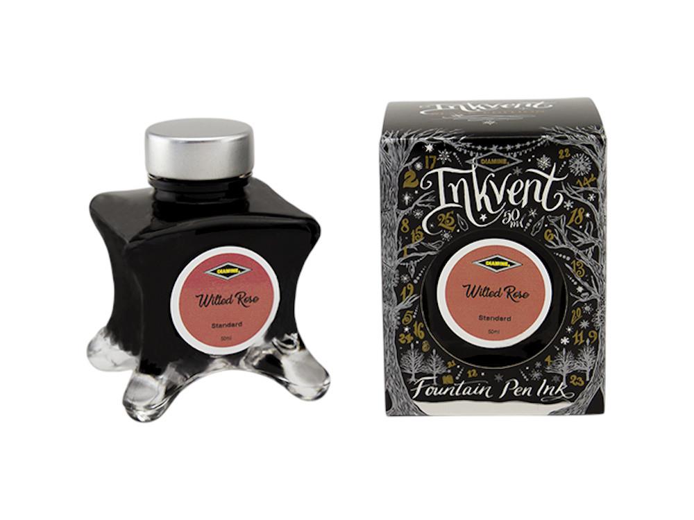 Encrier Diamine Ink Vent Black Standard Wilted Rose, 50ml, Rose